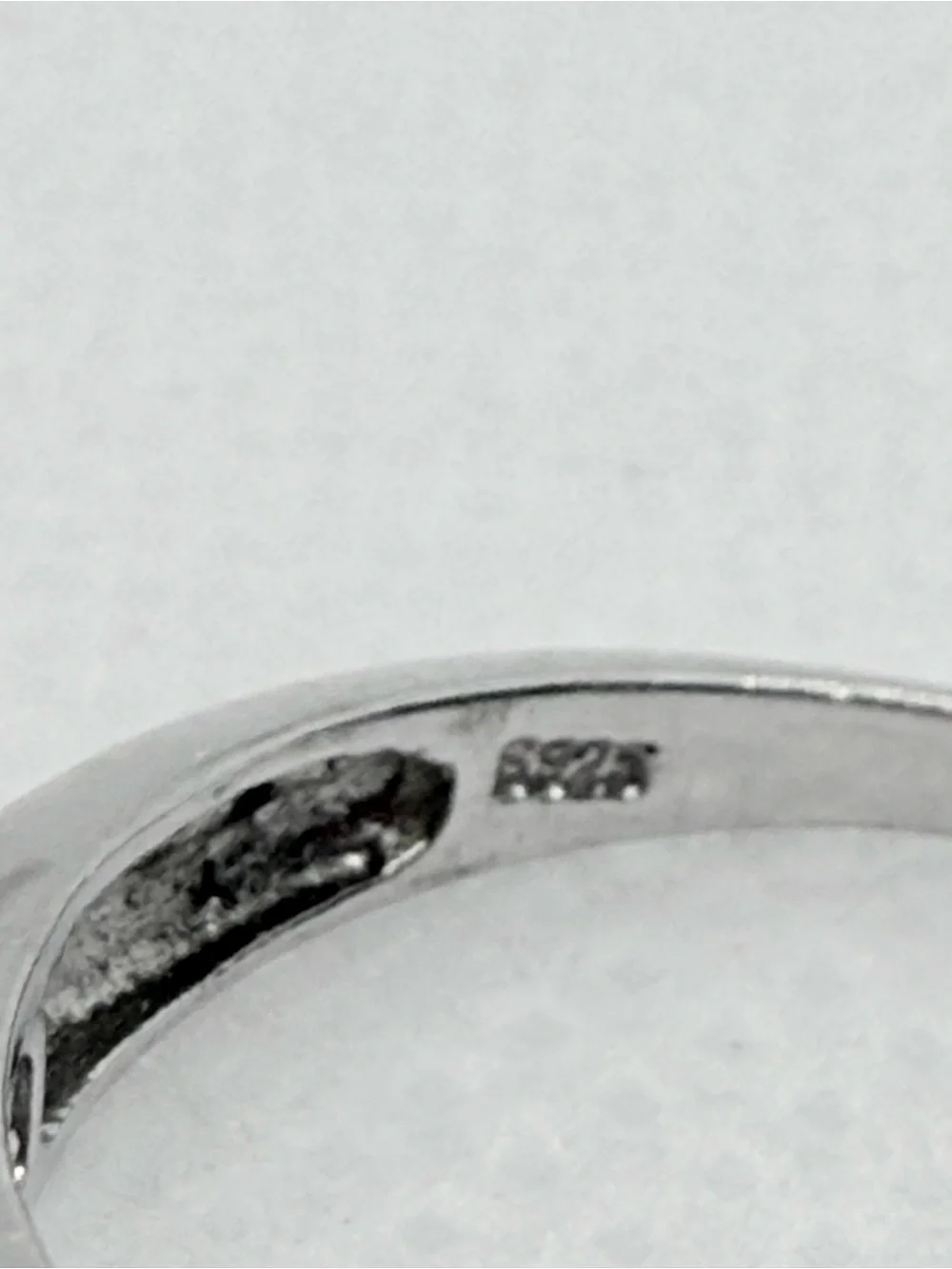 Sterling 925 Silver CZ Channel-Set Band Ring - Clear
